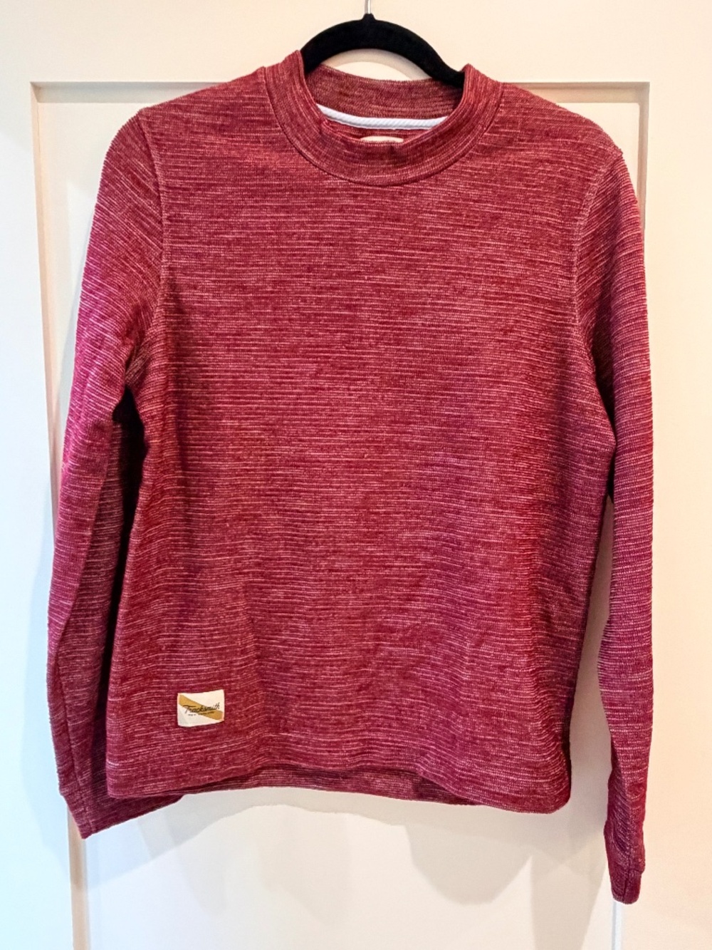 Tracksmith Transit Crew Pullover in Crimson - Size Small - BNWOT